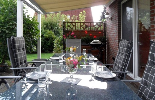 Sandkrug House | Spacious vacation home with 3 bedrooms, covered terrace, barbecue hut NaheOL