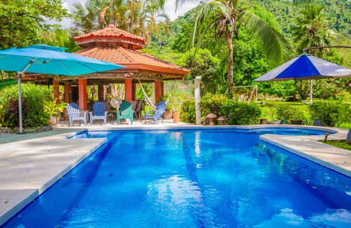 Jaco House | Spacious villa-like home with private pool, tennis, basketball, grill, & patio