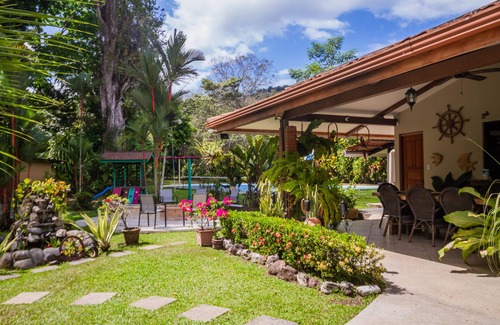 Jaco House | Spacious villa-like home with private pool, tennis, basketball, grill, & patio