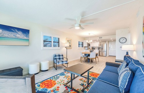 Sanibel Condo | Spaciousness abounds in this two-bedroom ground floor unit. Steps to pool.