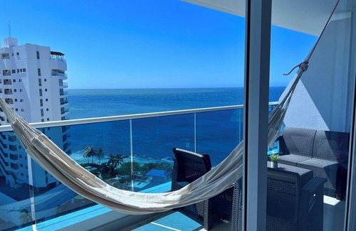 El Rodadero Apartment | Spectacular Apartment on the Beach with Ocean View