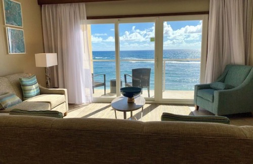 Oyster Pond Resort | Spectacular Ocean Front Unit. The ocean is steps out your door.