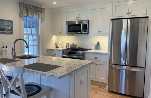 Mashpee Condo | Spectacular Ocean View Maushop Village home Steps to Private Beach