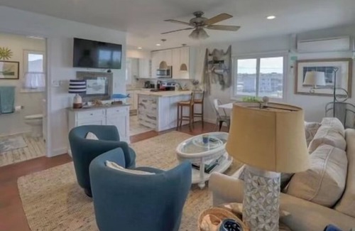 Dewey Beach Condo | Spectacular Sandy Beach & Private Dock Retreat in Charming Dewey Beach- AC/Wifi