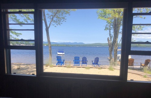 Center Ossipee House | Spectacular setting, majestic mountains, sandy waterfront& dock on Ossipee Lake