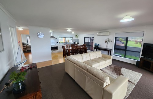West Coast Tasmania House | Spectacular views of Macquarie Harbour from your very own private deck!