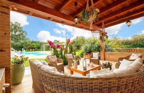 Alghero Villa | Spectacular Villa, Jacuzzi pool, playground -Wi-Fi - barbecue area