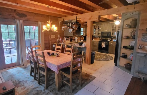 Roaring Branch Cabin | Spectular Cabin on private Lake, 38 acres w hiking trails, fish, swim and kayak.