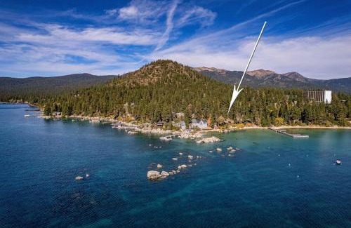 Brockway House | Spellbound Lakefront Lodge by Tahoe Getaways - 5 BR w Hot Tub, Buoy & Beach access