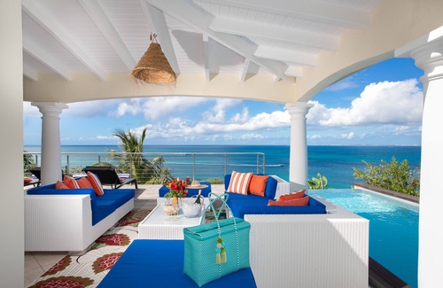 Grand Case Villa | SPLENDID VIEW! BEACH ON FOOT! NEW!