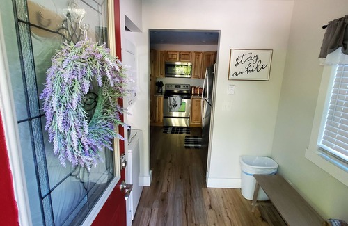 Guttenberg House | Spoonbills Vacation Rental across the road along the Mississippi River