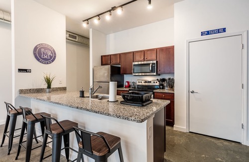 Downtown Memphis Apartment | Sports Fan's KING SUITE downtown with POOL & GYM