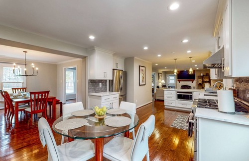 Potomac House | Sprawling Estate with Private Tennis Court & Outdoor Kitchen, Wood Fireplaces