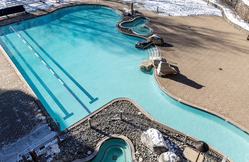 Stowe Area Apartment | Spruce Peak Studio overlooking Village Ski In/Ski Out. Breweries, MTB, Hiking