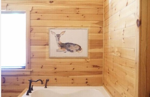 White Oak Lodge Cabin | Stair Free Entry: Resort Cabin: Hot Tub, Fireplace, Game Loft, WiFi, Pool