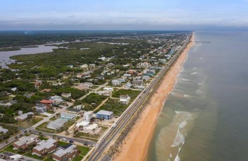 Flagler Beach House | Stairway to Heaven Hot Tub Beach Retreat