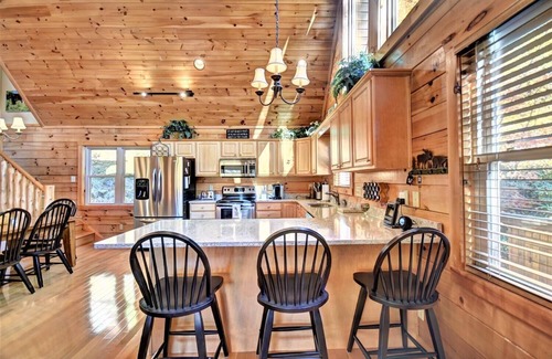 Maggie Valley Cabin | Stallion Ridge Retreat - Incredible Mountain View, Hot Tub, Romantic, Paved Road