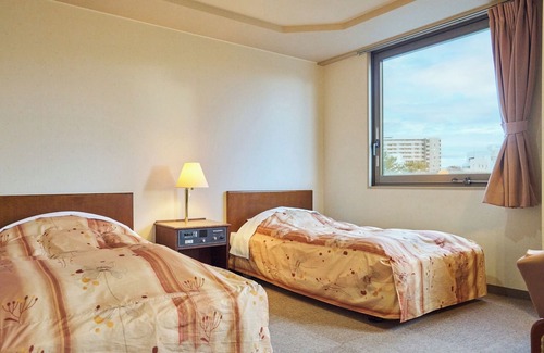 Ote House | Standardroom without meals Deluxe twin on the Fukui castle ruins side/Fukui Fukui