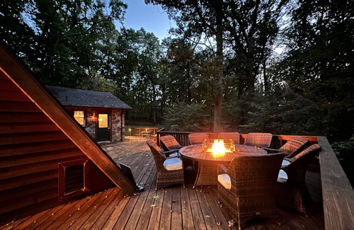 Etters Cabin | Star Gazer Luxury A-Frame Wood Cabin. Near York/Harrisburg/Hershey/Lancaster