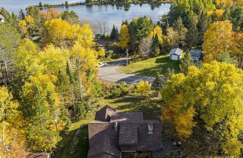 Star Lake House | Star Lake Retreat: Log Home on 2 Acres w/ Fire Pit