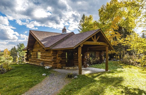 Star Lake House | Star Lake Retreat: Log Home on 2 Acres w/ Fire Pit