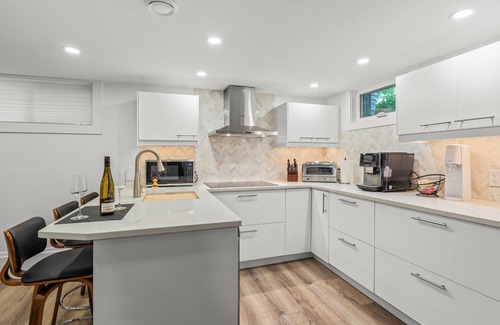 Vernon Apartment | Stay Cozy. Play Wild. Welcome to Blue Spruce Den - Vernon.