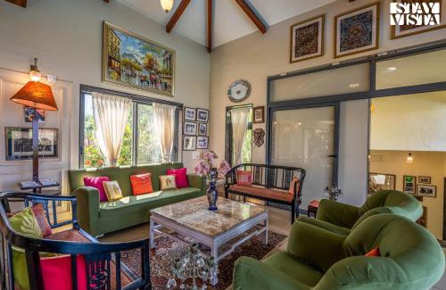 Javan Villa | StayVista at Beyond Infinity with Hill View, BBQ