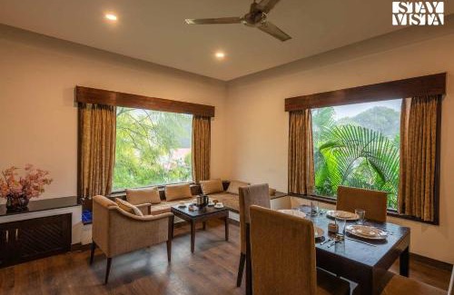 Landran Villa | StayVista's Casba Farm Retreat - Pet-Friendly Villa with Rooftop Lounge, Outdoor Pool, Lawn & Bar