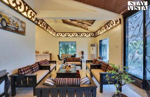 Bhojpur Villa | StayVista's The River Villa - Pet-Friendly Riverside Villa with Lawn & Bonfire