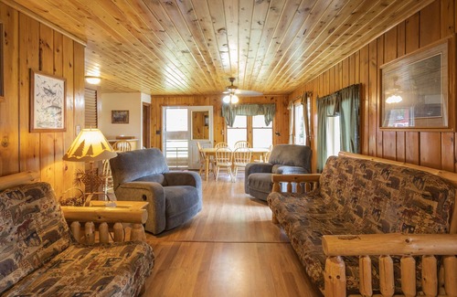 Walker Cabin | Steamboat Bay Resort Cabin 8 - Rustic with a touch of modern.