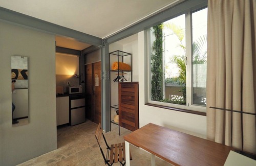 Ciudad Nueva Apartment | Steel-Loft Studio 02 - cozy, king-size-bed, sea-view terraces, AC, work WiFi-120