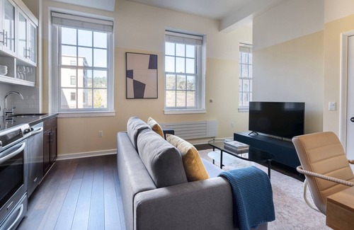 Presidio Apartment | Stellar Presidio Heights 1BR w/Gym, nr Trails & Beach, by Blueground