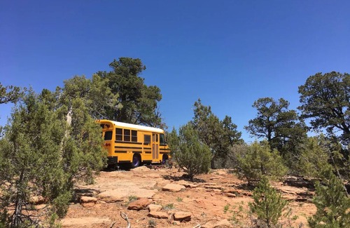 Monticello Apartment | Step into a converted school bus for an unforgettable stay.