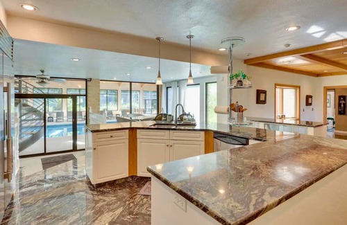 Canfield House | Stien Oasis: Heated Indoor Pool Oasis With Theater, Bar&Tennis Court.