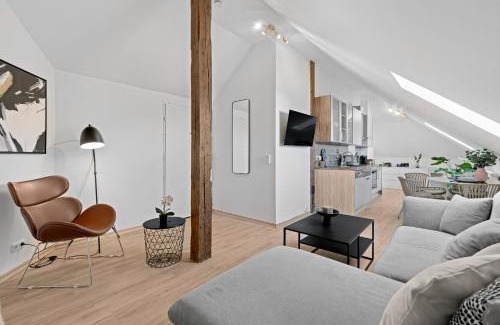 Links der Wertach-Sud Apartment | Stilvolle Wohnung: Private Dachterrasse - zentral