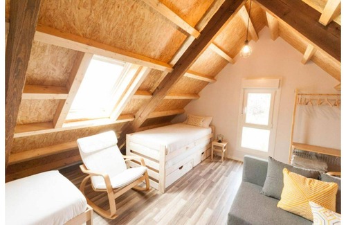 Redondela Apartment | Stone duplex apartment near the sea.
