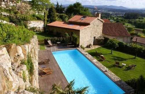 Santiago de Compostela Cottage | Stone house with pool and garden.