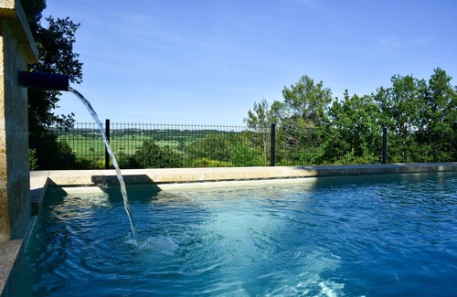 Cruviers-Lascours Villa | stone house, private pool, situated degagee view to wilderness calm