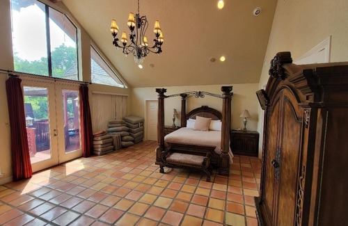 Clifton Cabin | Stone House with patio, hot tub-less than 50 yards to the water.
