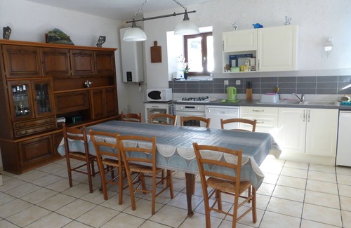 Besse House | Stone house with terrace in typical mountain village on GR 54