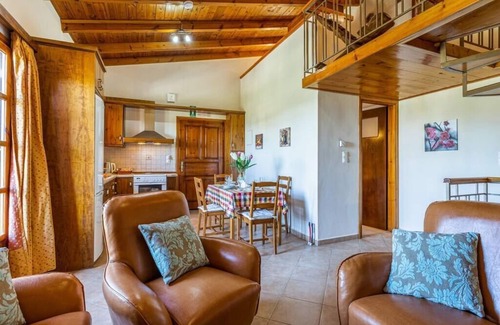 Platanias Villa | Stone maisonette villa with private pool in th.