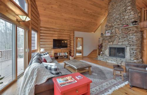 Cherokee House | Stone Mountain Lodge W Mountain Views Fireplace