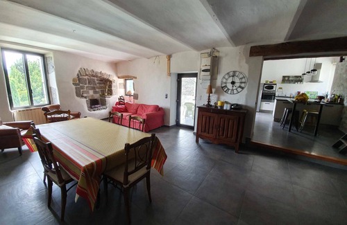 Chauzon House | Stone village house with swimming pool and garden