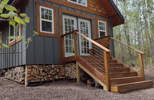 Grand Marais Cabin | Story-book Cabin in the Woods above Lake Superior, near Grand Marais. -New Sauna