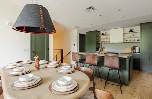 Stowe Area Apartment | Stowe Luxury Apartment: Ski In/Out, Hot Tub, with great views.