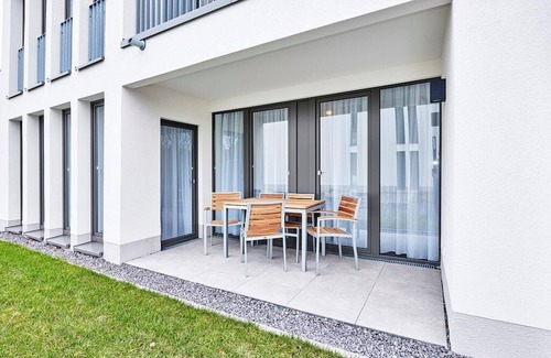 Bensersiel Apartment | Strandnahes, Modernes Apartment mit Terrasse Inkl. Schwimmbad- & Saunanutzung