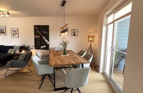 Olpenitzdorf Apartment | Strandgeflüster - terrace, infrared sauna, fireplace, washing machine, parking space