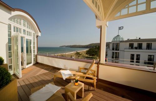 Binz Villa | Strandschloss Binz - Penthouse "Royal Beach" mit Sauna, Kamin, Terrasse, Meerblick