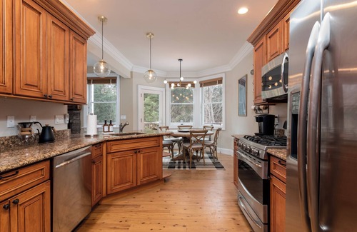 Wardsboro House | Stratton + Mt. Snow family getaway with Hot Tub, Fire Pit, Game Room, and AC!