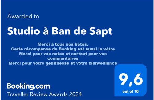 Ban-de-Sapt Apartment | Studio à Ban de Sapt